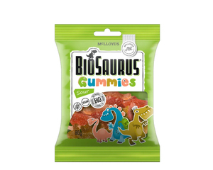 фото Мармелад жевательный кислый Biosaurus без глютена Vegan, 80 гр