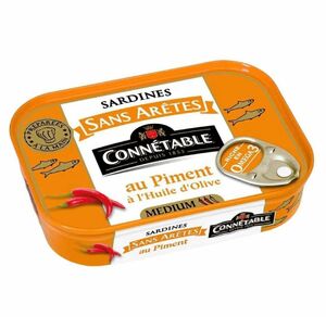 фото Сардины Connetable без костей в оливковом масле первого отжима экстра с перцем 140 гр.